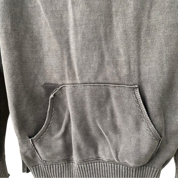 THE RAIL Distressed Washed Hooded Sweater I Size: XL - Picture 4 of 11